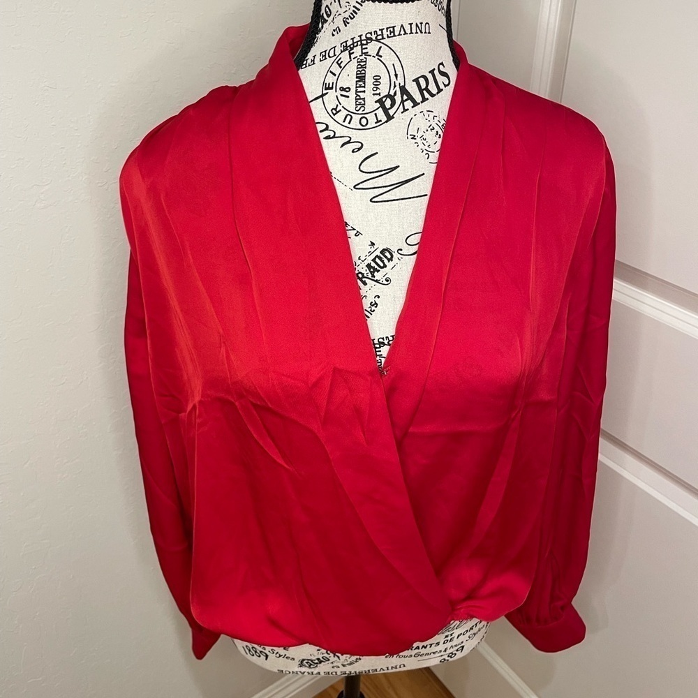 Catherine Malandrino Size Large silky blouse.